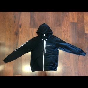 Zip Up Hoodie - Black - Unisex - Sz M